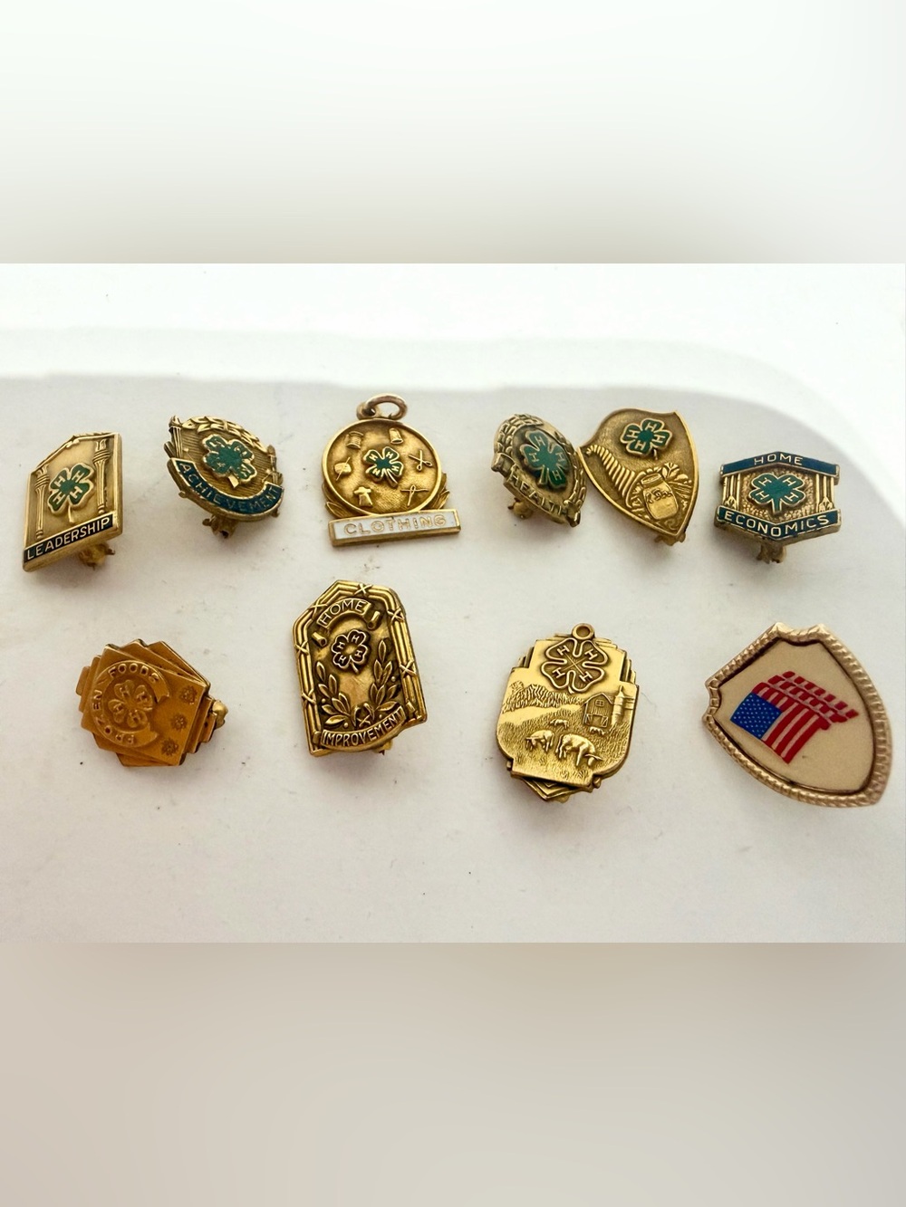 4H Lapel Pin 10 Bundle 10K Gold Fill Leadership Clothing Home Foods Health VTG